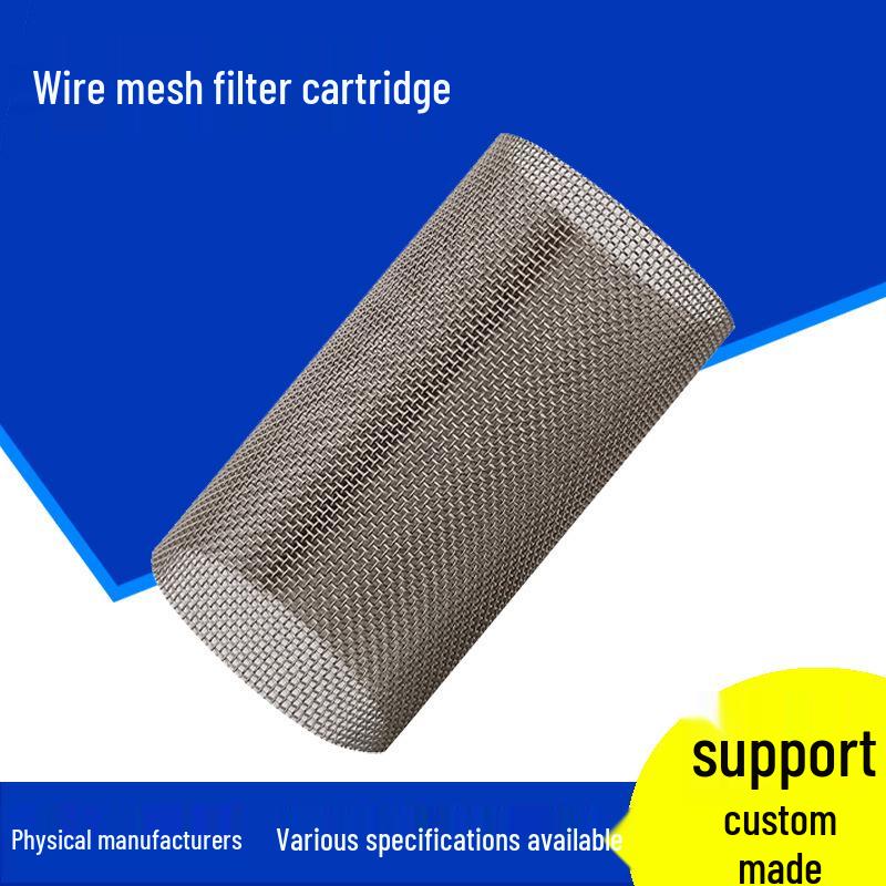Stainless Steel Wire Mesh Filter Cartridge for Metal Valve Pipe