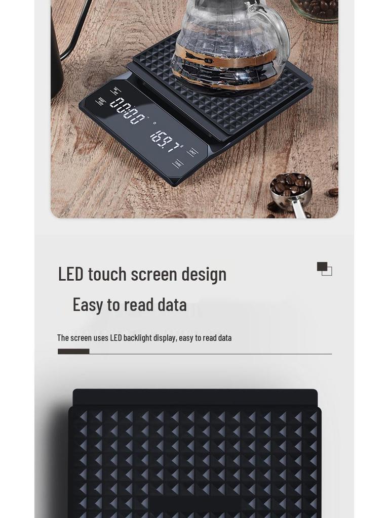 Tiansheng High-Precision Kitchen Scale: Compact Electronic Weigher for Coffee and Baking