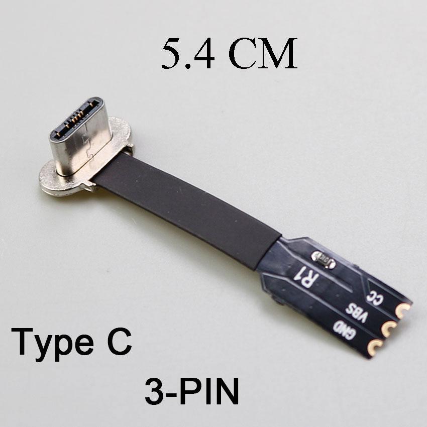 USB C Type-C FPC 2pin 3pin with Resistor R1 Soft Flat Cable Male Charging Cable Fast Charge Charging Wire Extention for Phone