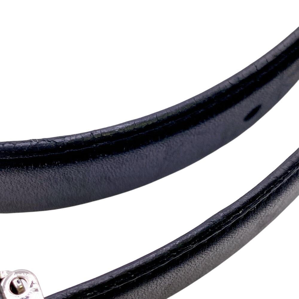 Burberry Kožený pásek Burberry London černá kůže pánský Použitý