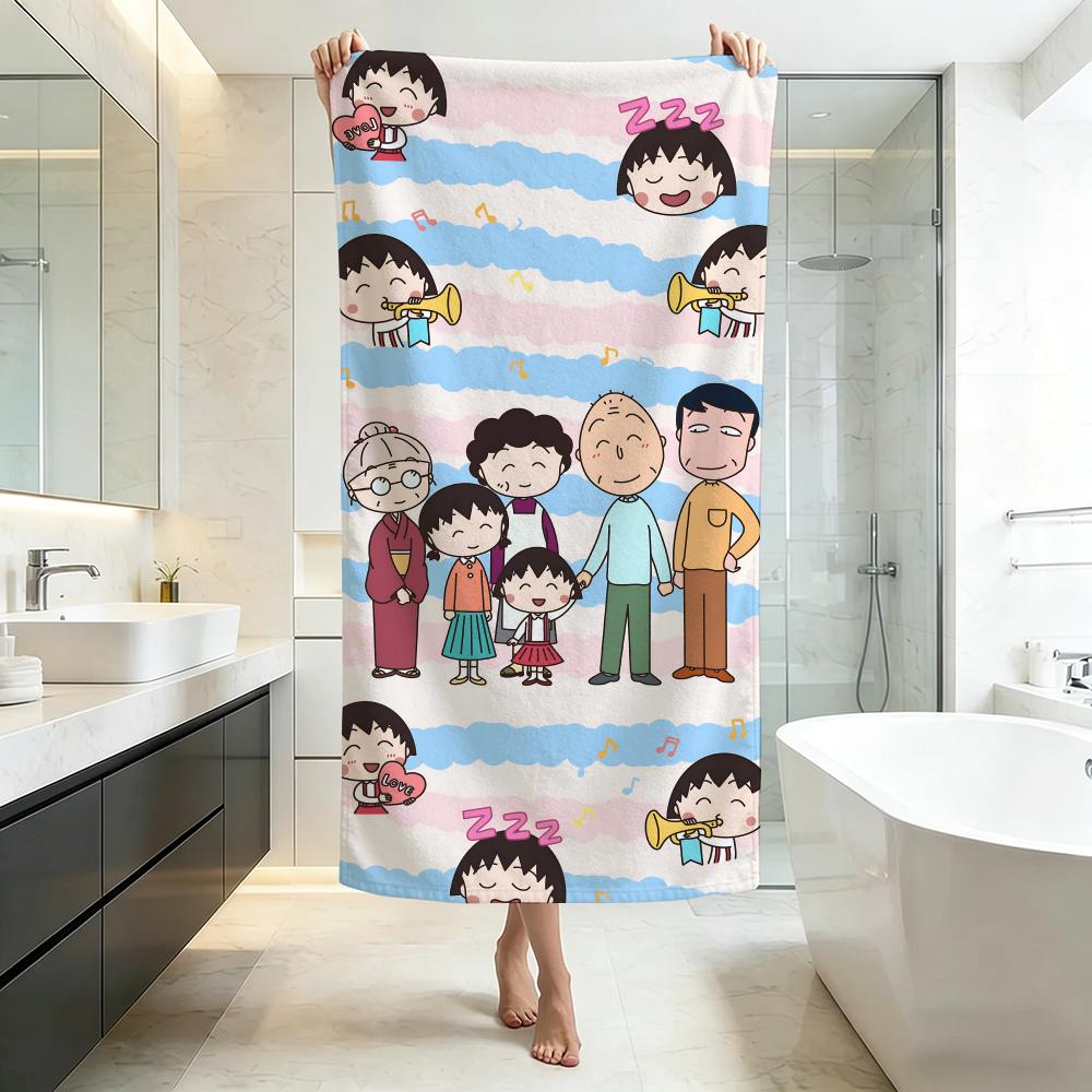 Cute C-Chibi Maruko-chanS Towel Five-Star Hotel Quality Eco-Friendly Ultra Soft Thick Towels & Beach Towels
