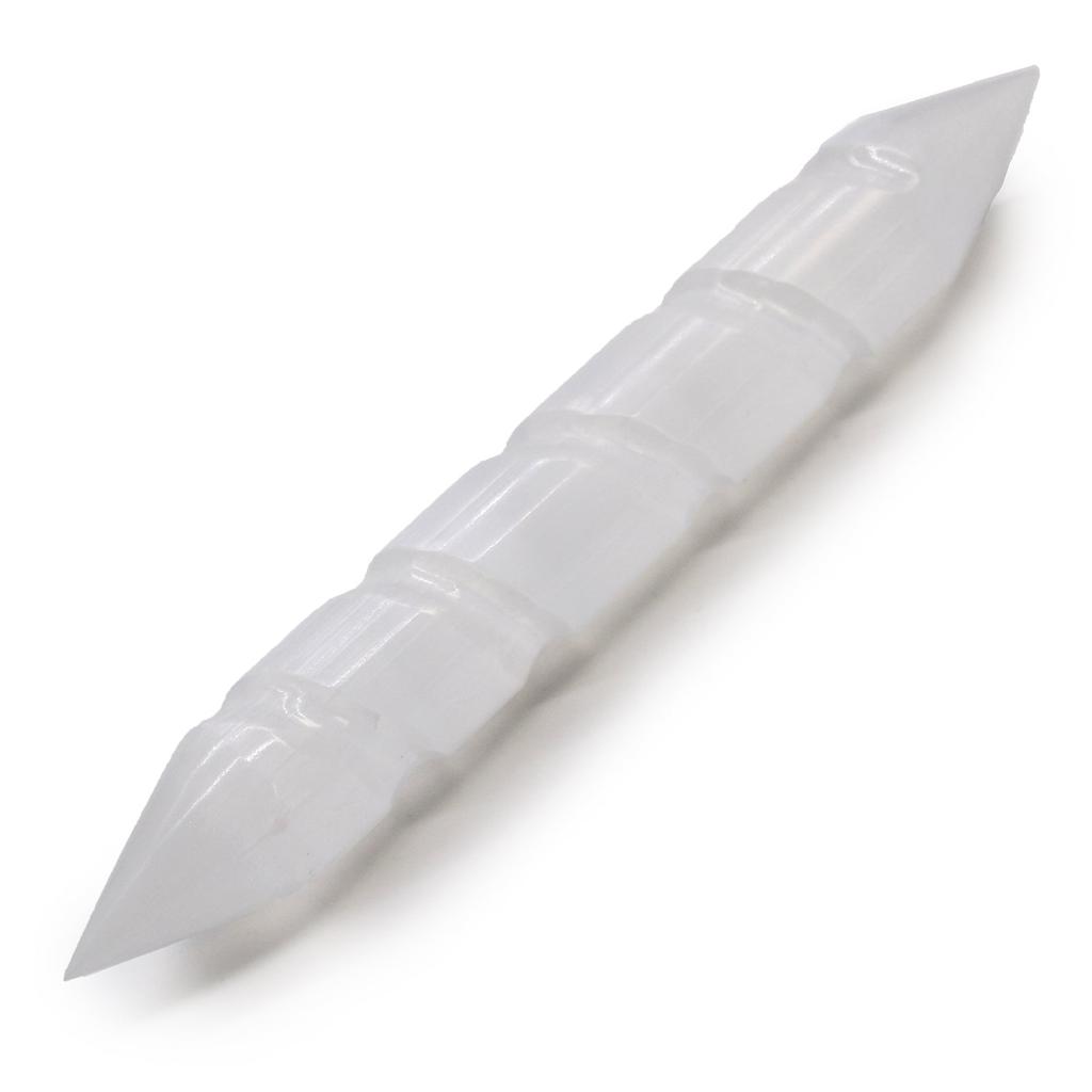 Selenite Wand Double Terminated Spiral 16 cm