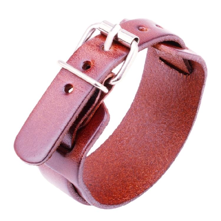 Современный панк кожаный браслет на запястье двухслойный ремешок на запястье регулируемая застежка браслет браслет ювелирные изделия кофейный