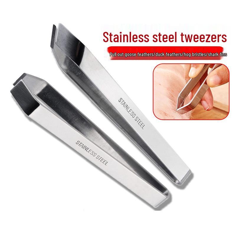 Promotional Stainless Steel U-shaped Tweezers for Fish Bones and Poultry Feather/Hair Removal