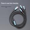 120W Triple-Head Fast Charging Cable for Apple, Huawei, Android Devices