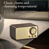 Radio FM Nostalgica Retrò Portatile Ricevitore Radio Vintage in Noce Altoparlante Bluetooth Subwoofer Wireless Soundbar Supporta Scheda TF