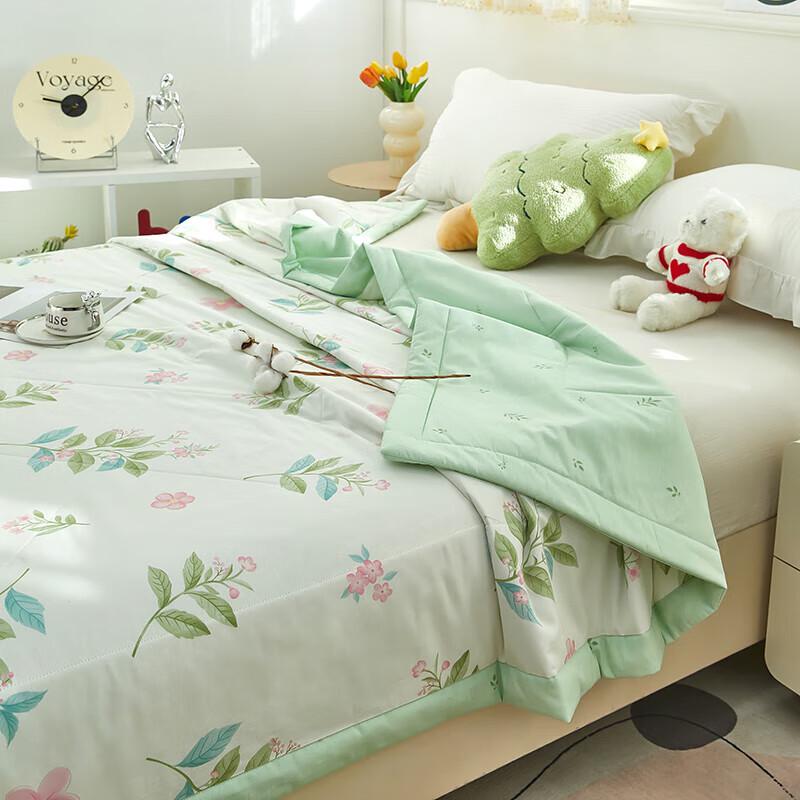 Grace Floral Washed Cotton Summer Quilt