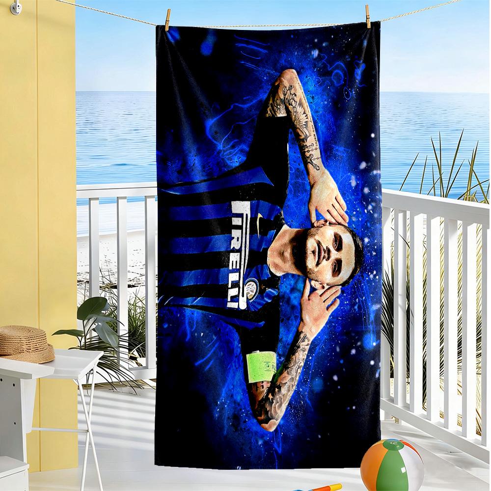 Inter Milan Celebration Moment Beach Towel Soft Durable Quick-Dry Comfortable Lightweight