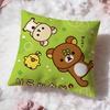 Cute R-RirakkumaS Cushion Cover Premium Comfort Reversible Pillow Cove -Two in One Design for Any Room & Car Interior