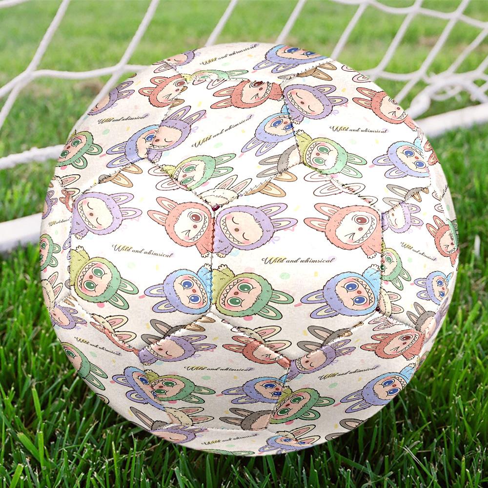 Labubu Print Size 5 Soccer Ball, Standard Match Football for Sports Game and Team Practice, Ideal Gift for Soccer Fans