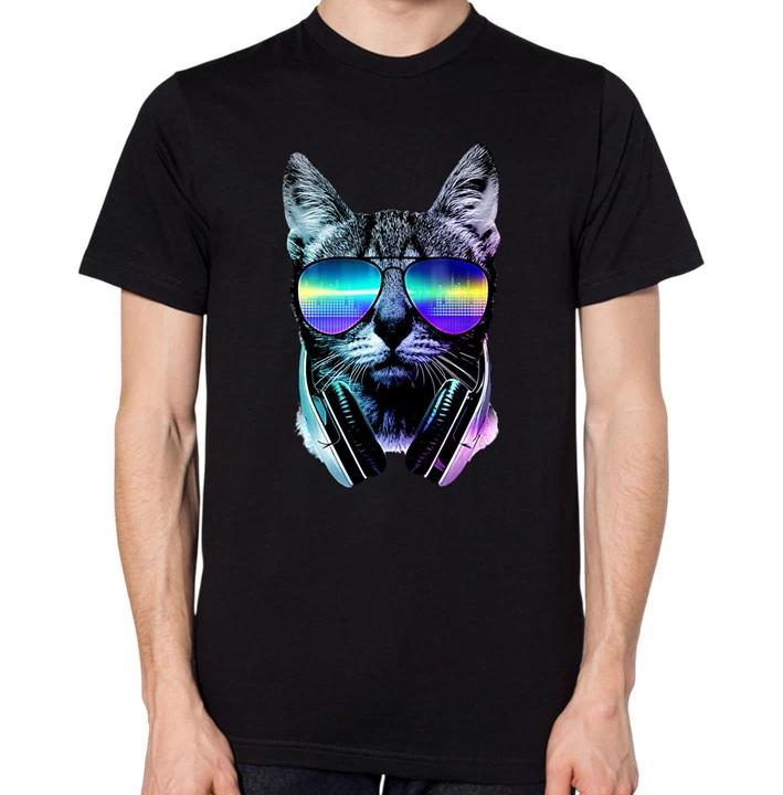 Cat DJ T-Shirt XXXL