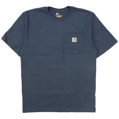 Carhartt K87 Bluestone Short Sleeve Pocket Classic Loose Size XL Men's T-Shirt, Workwear, Fit, [Used]