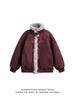 Men's Trendy 2025 Winter Cotton Padded Jacket with Fur Lining and Thickened Fur Collar - High-End Feel