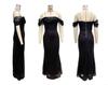 2026 European Sequin One-Shoulder Slit Dress - Women's Casual Fashion