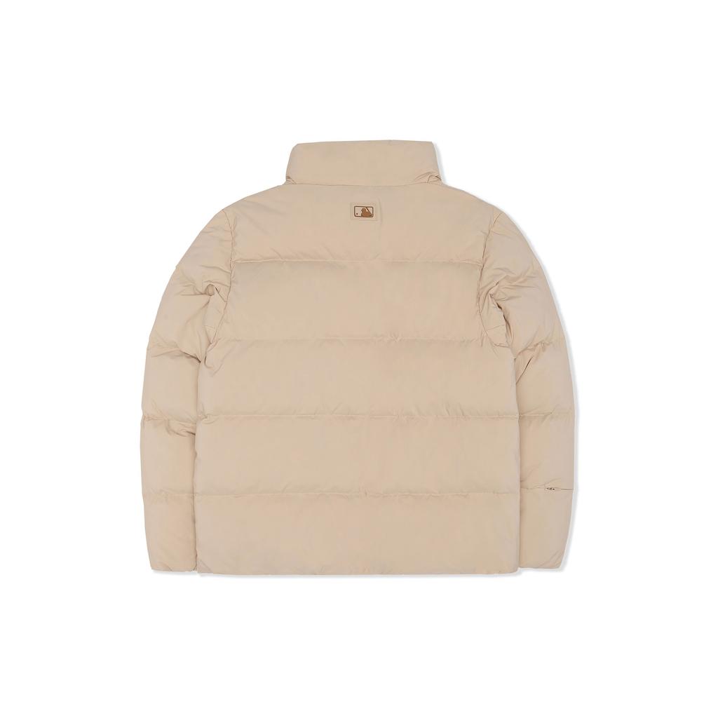 MLB New York Yankees Solid Color Sports Casual Bread Warm Windproof Down Jacket Unisex Jacket Beige 3ADJB0526-43BGS