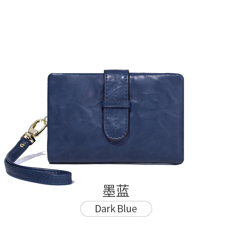 

Маленький кошелек в стиле ретро, женский складной кошелек из 100% искусственной кожи с несколькими отделениями для карт и карманами на молнии