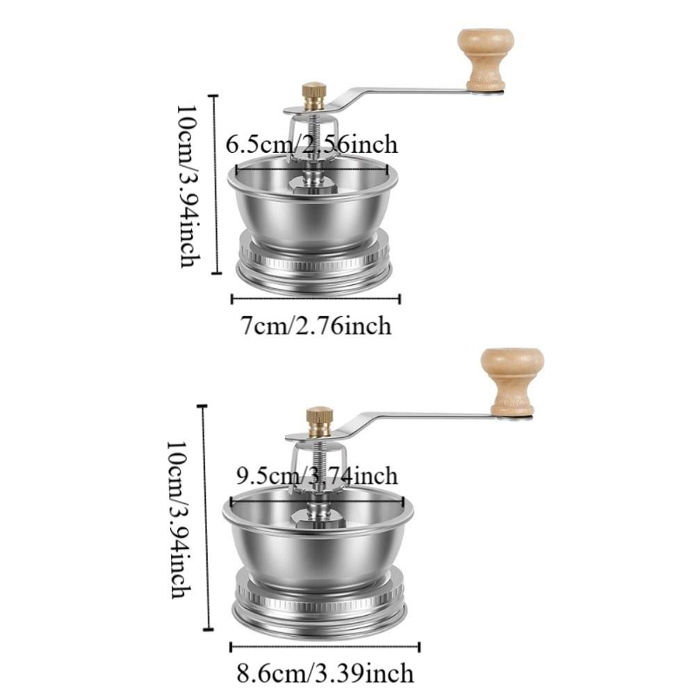 Adjustable Settings Hand Crank Coffee Mill Ceramic Core Household Coffee Crusher  Kitchen Tools