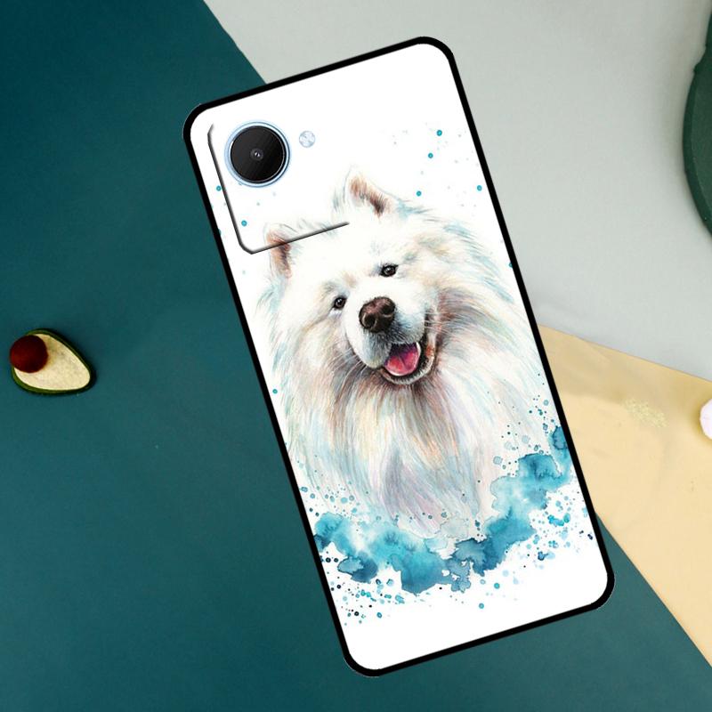Cartoon Samoyed Dog For Realme 15 14 10 11 12 13 Pro Plus C65 C67 C71 C63 C61 C55 C51 C53 C75 GT6 GT7 Pro Case