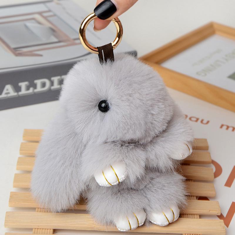 14CM Coniglio Peluche Carino e Soffice Pompon di Peluche Coniglietto su Borsa Portachiavi per Auto Gioiello Femminile Bambole per Feste Fascino per Borsa Regalo Ragazze