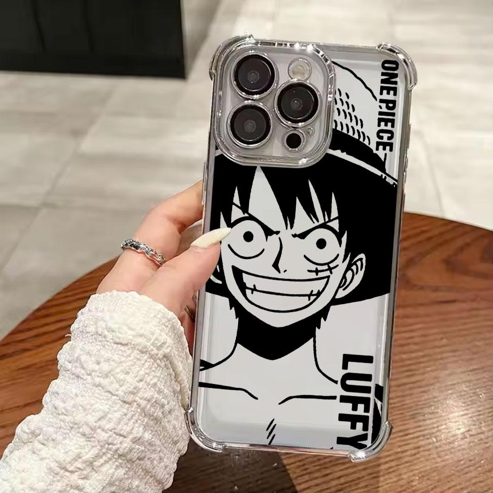 Cool SaboS LuffyS Aces Ones Pieces Plating Phone Case For iPhone 17 17e 16e 16 15 14 13 12 11 Pro Max Mini Air Plus Anti-Fall