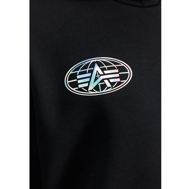 Худи Alpha Industries World Logo Metallic Backprint Hoodie