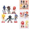 Cute Sonic The Hedgehog Dolls Colorful Pvc Toys For Cake Decoration