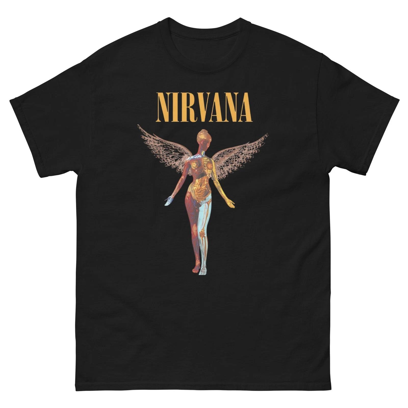 

Nirvana Angel Shirt Vintage Grunge Tee Y2K Rock In Utero Style Graphic XL