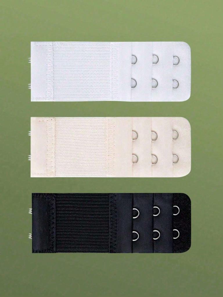 3pcs/Set Bra Extender Hooks (Elongated), Underwear Accessories,Elastic, Adjustable, Underwear Extension Buckle, Bra Extension Buckle