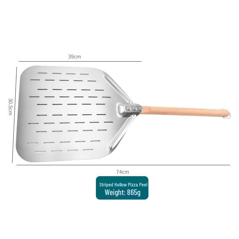 Detachable Long Handle 430 Stainless Steel Pizza Peel for Home Use