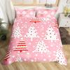 Homewish Red Dots Christmas Tree Duvet Cover SetPrincess Pink Cartoon Bedding SetHappy New Year Bed Set