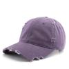 Herren Basecap Trendige Persönlichkeit Gewaschen Ausgefranste Mütze für Damen Outdoor Sonnenschutzmütze