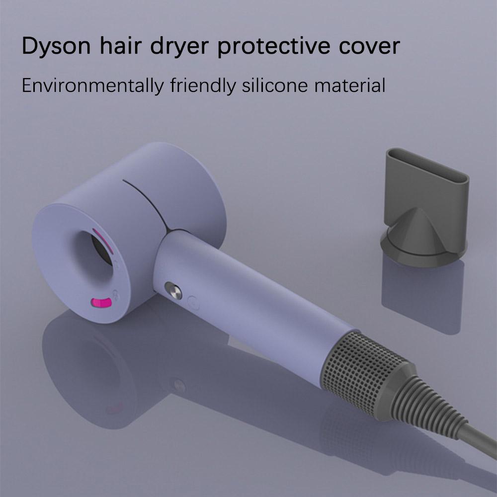 

For Dyson Hair Dryer Protection Sleeve Flexible Silicone Case Anti-scratch Shockproof Cover Lavender Grey