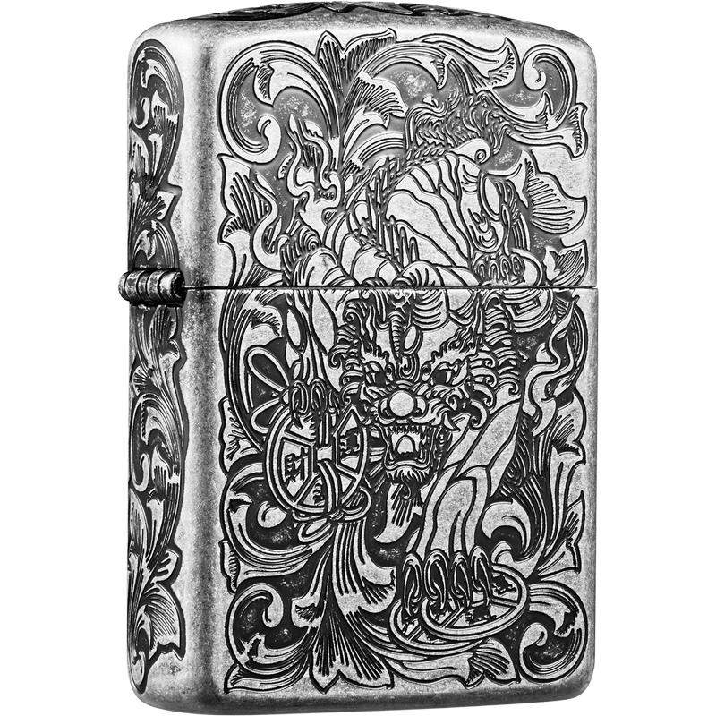 ZIPPO Windproof Kerosene Lighter - Lucky Pixiu Chinese Aesthetic