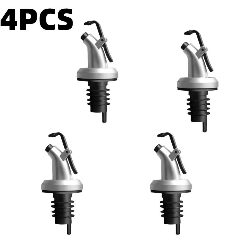 

1-5 шт. пробка для бутылки с маслом, оливковым маслом, уксусом, вином, диспенсер с герметичным колпачком, резиновый фиксатор, пробка-уплотнитель, пищевая пластиковая насадка 5PCS