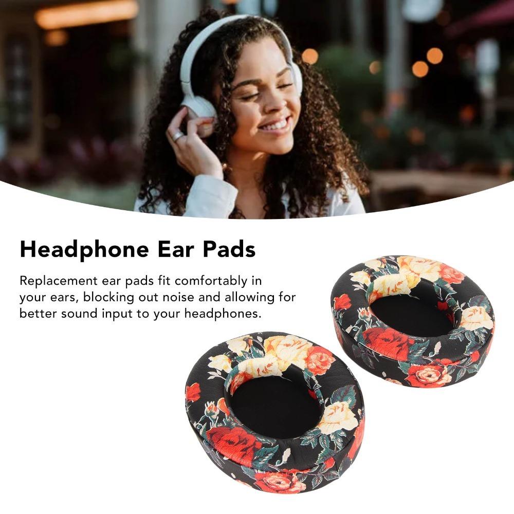 

2PCS Leather Noise Isolation Ear Cushions Ear Covers for Studio 2 Studio 3 Electronic Devices чорний