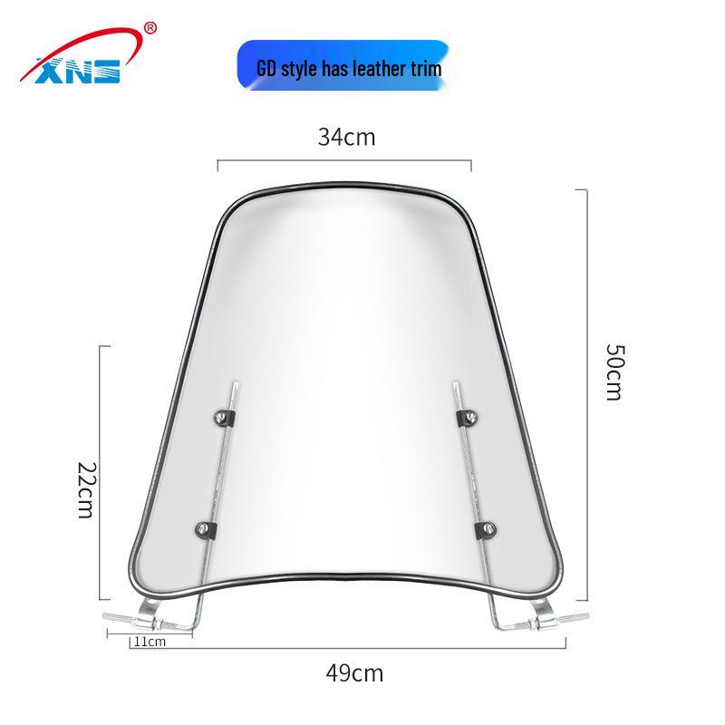 Electric Vehicle & Scooter Universal HD Transparent Windshield