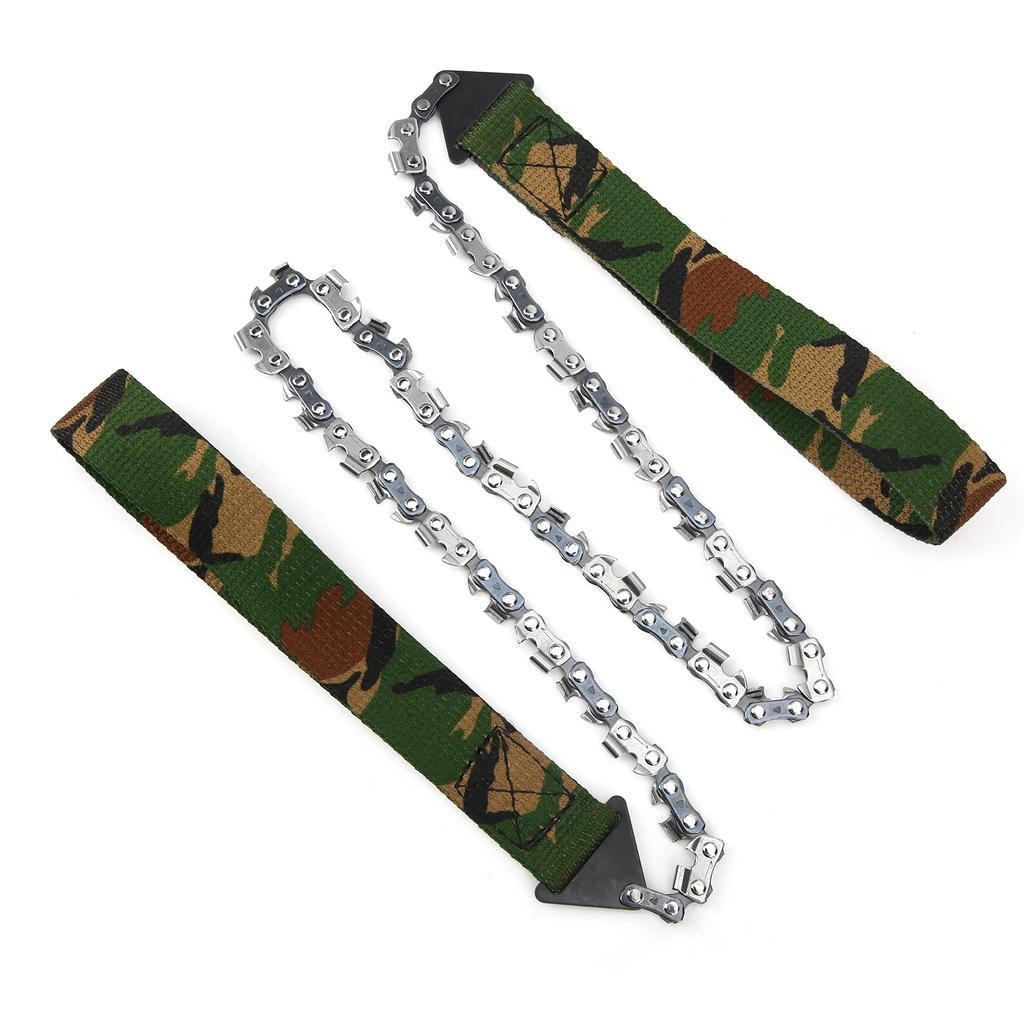 Outdoor Mini Portable Hand Chain Saw Survival 33T Logging Camping Pocket Saw Camouflage