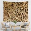 Geometric Wood Pattern Tapestry Northern Europe Style Tapestry Hippie Home Living Room Bedroom Decoration Psychedelic Tapestries