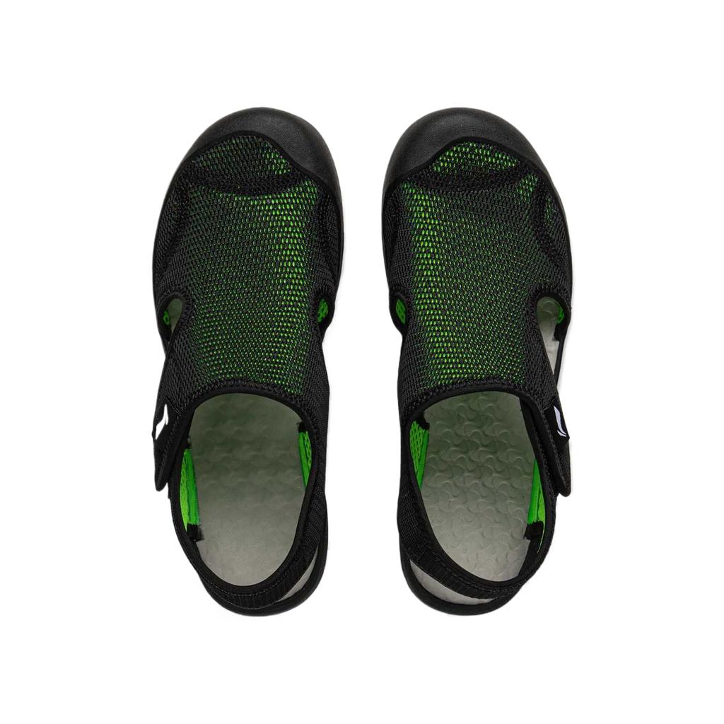 Li Ning Kids Sports Lifestyle Fabric Simple Versatile Casual Fashion Non-Slip Low-Top Sandals Kids Sandals Black YKUV016-1