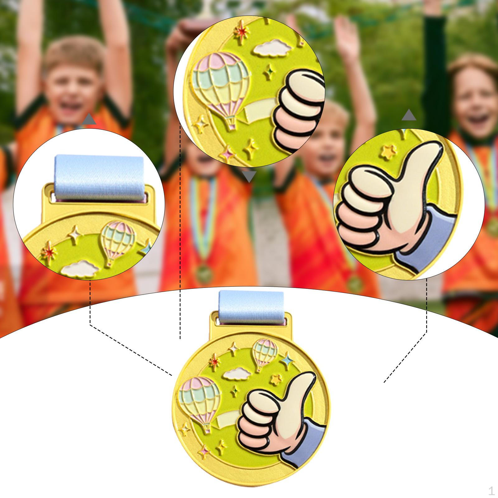 

Award Medal with , Lightweight Team Participation Trophy for Events, Parties, Stage Performances And жовтий