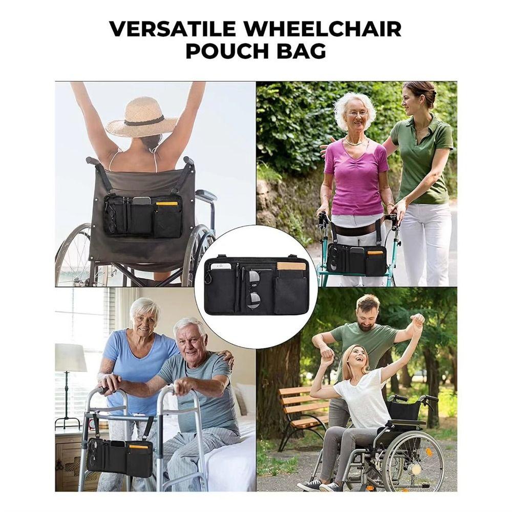 Large Capacity Wheel Chair Hanging Bag Wear-Resistant Mobility Scooter Bag  Office Chair