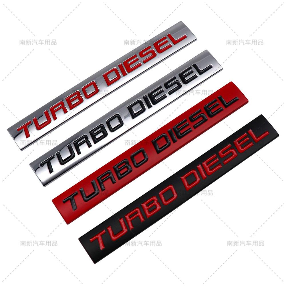 Turbodiesel car label, turbocharged diesel engine logo badge, modified car logo car sticker emblem