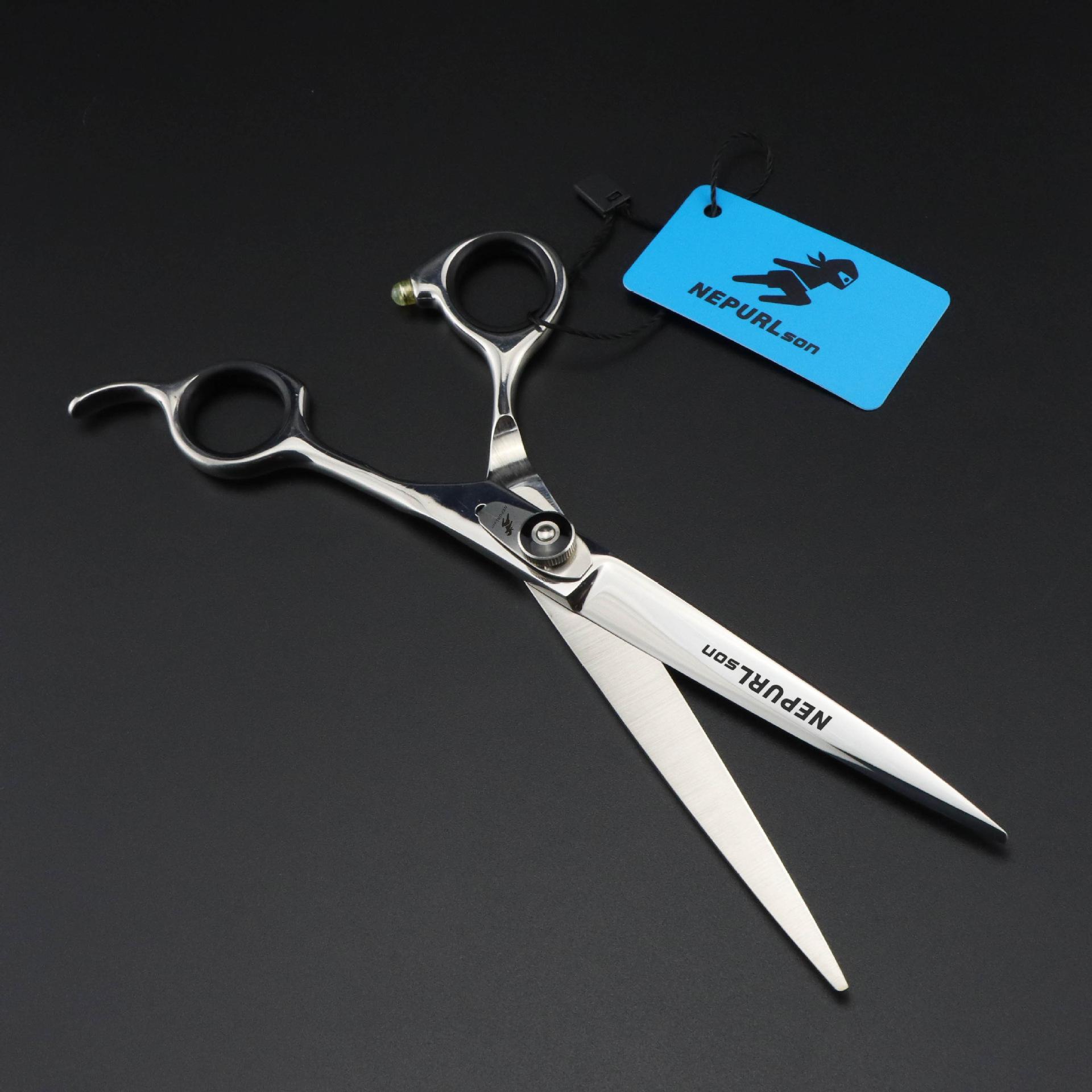 

7.0 inch straight shank, spring leaf, hair scissors, pet scissors 7.0inch flat shear