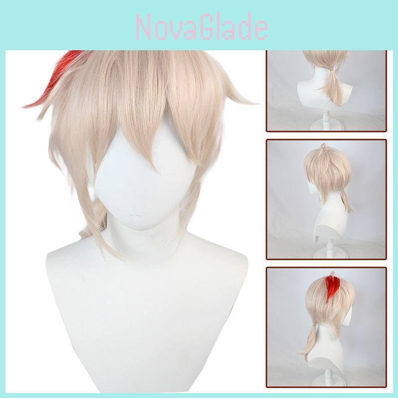 Kazuha Wig 45cm Stunning Synthetic Hair For Genshin Impact Cosplay Costume Parties