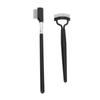 2pcs Eyelash Comb Set Folding Stainless Steel Teeth Lash Separator Eyelash Grooming Brushes
