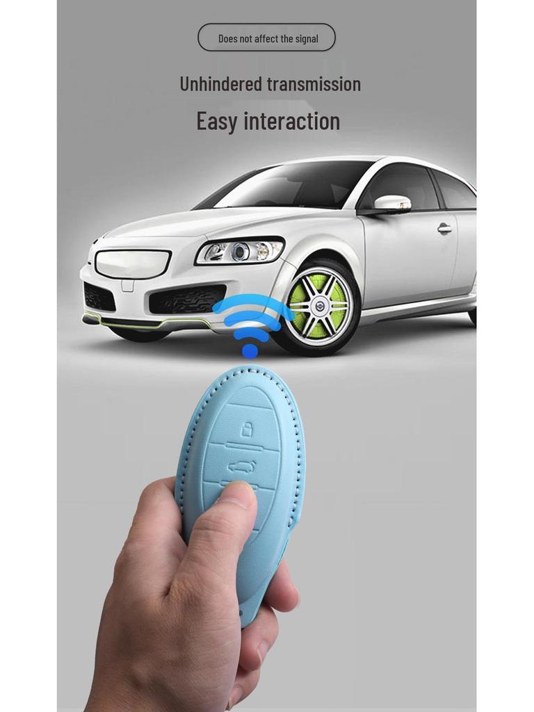 Creative Buckle Car Key Case for FAW Bestune T77, T99, B70, T55, T33 - Full Wrap Shell for Men & Women