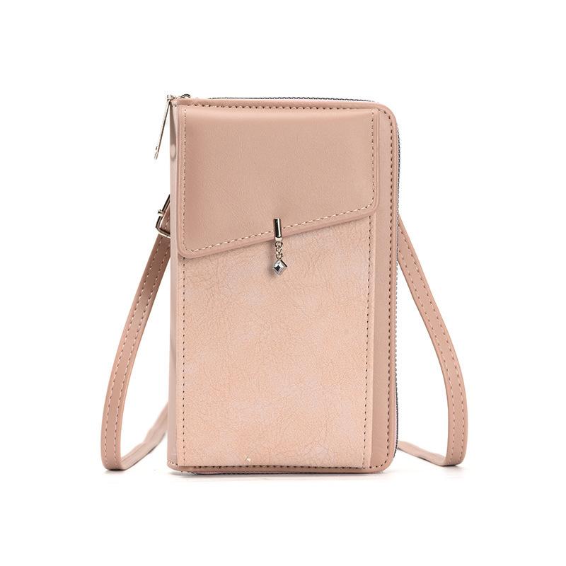 A Lightweight Zippered Single-shoulder Phone Bag That Can Be Carried Diagonally Is Fashionable