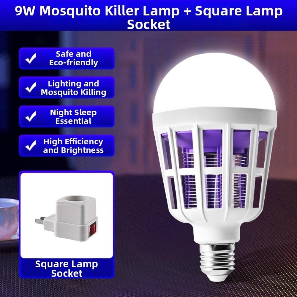 Energy Saving LED Mosquito Killer Bulb Pug-in Insect Trap Light  for Home Bedroom Garden Patio