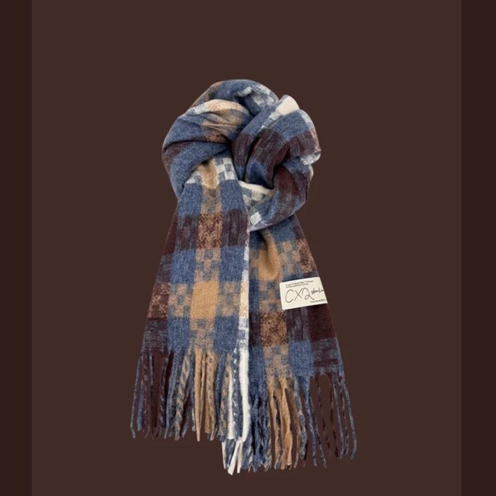 Imitation Cashmere Winter Scarf Windproof Warm Shawl Wrap Fashion Knitted Scarf Autumn