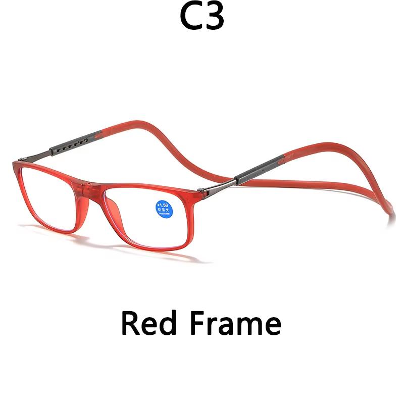 Tragbare magnetische Lesebrille für Männer Frauen zum Umhängen am Hals Presbyopie-Brille mit Magnet zum einfachen Lesen
